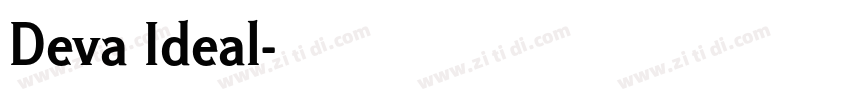 Deva Ideal字体转换
